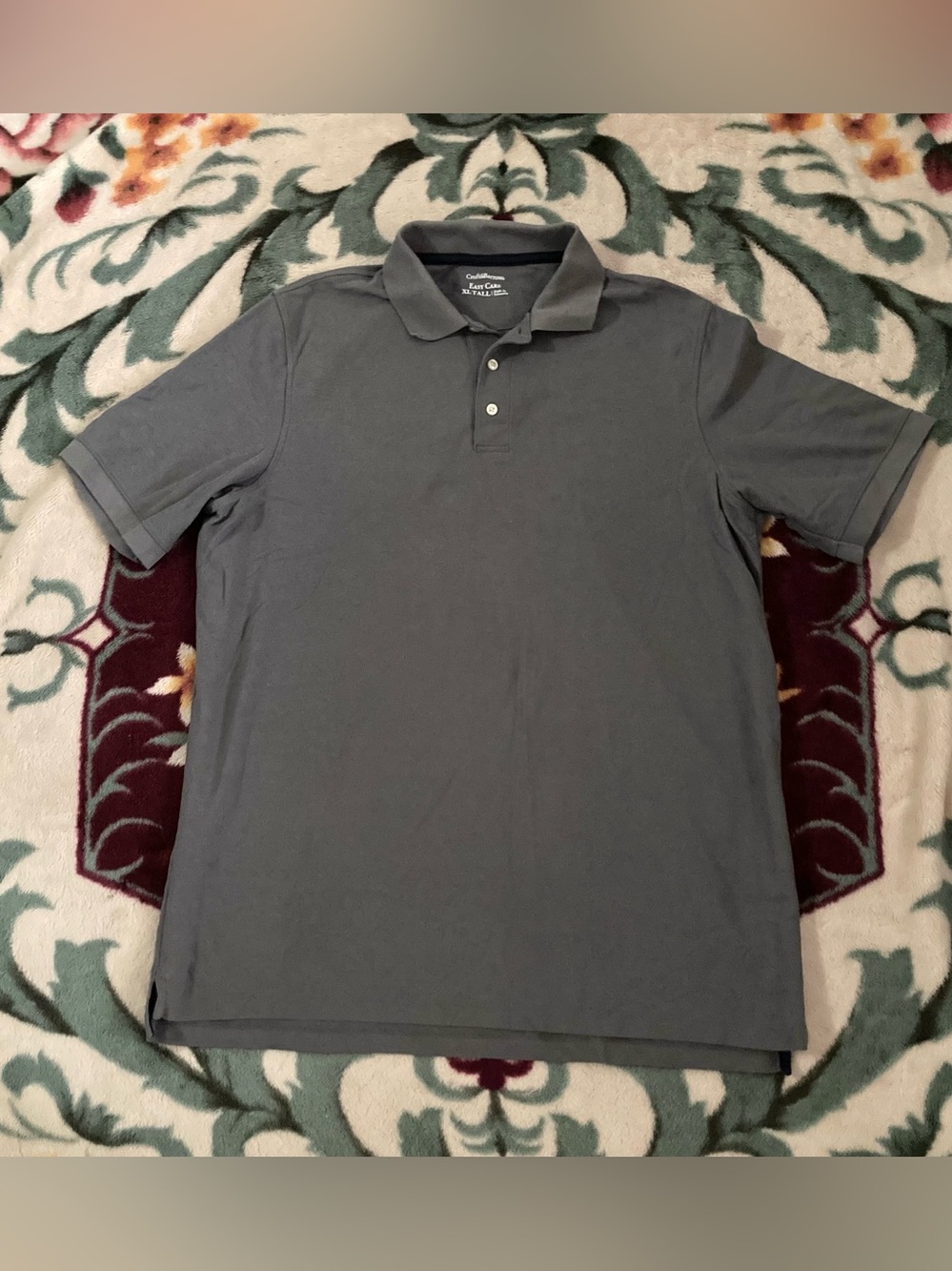 Croft & barrow Men's Gray Polo Shirt XL tall